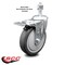 Service Caster 5 Inch Thermoplastic Rubber Swivel 12mm Stem Caster with Total Lock Brake SCC-TSTTL20S514-TPRB-M1215 - alternate 4